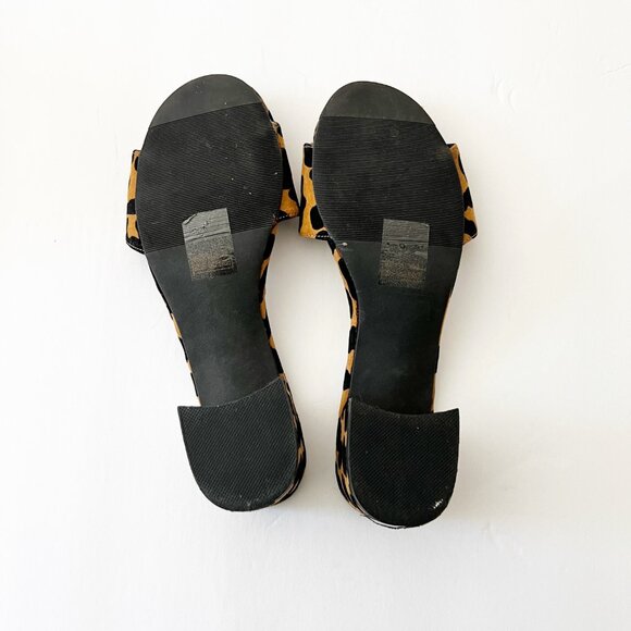 QUPID Animal Print Heels Slides - Picture 4 of 4